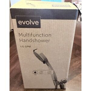 Evolve Multifunction Stainless Steel Hand Showerhead 1.5 GP NIB EV3040-CP150-SB